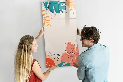 Magnetická kresliaca tabuľa letný kvet