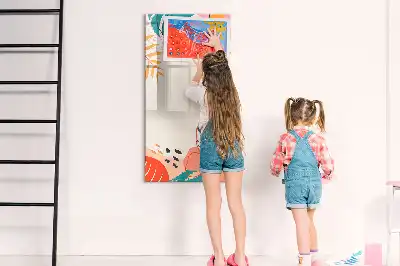 Magnetická kresliaca tabuľa letný kvet
