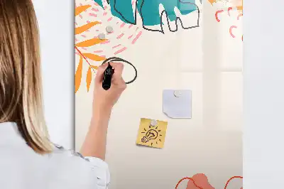 Magnetická kresliaca tabuľa letný kvet