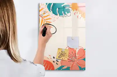 Magnetická kresliaca tabuľa letný kvet