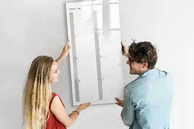 Magnetická kresliaca tabuľa týždenný plánovač