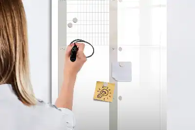 Magnetická kresliaca tabuľa týždenný plánovač