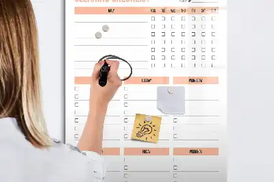 Magnetická kresliaca tabuľa zoznam na upratovanie