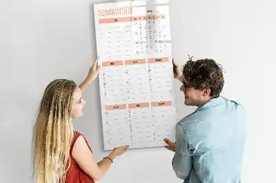 Magnetická kresliaca tabuľa zoznam na upratovanie