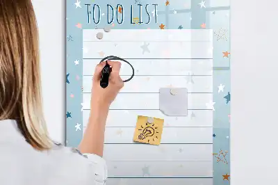 Magnetická kresliaca tabuľa na zoznam úloh