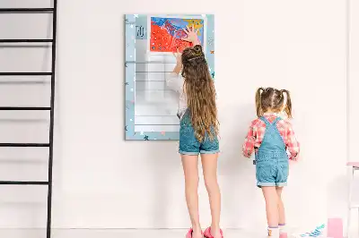 Magnetická kresliaca tabuľa na zoznam úloh