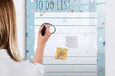 Magnetická kresliaca tabuľa na zoznam úloh