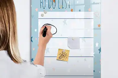 Magnetická kresliaca tabuľa na zoznam úloh