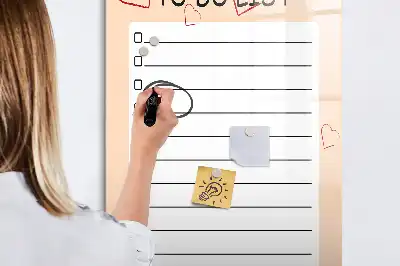 Magnetická tabuľa na kreslenie zoznam úloh