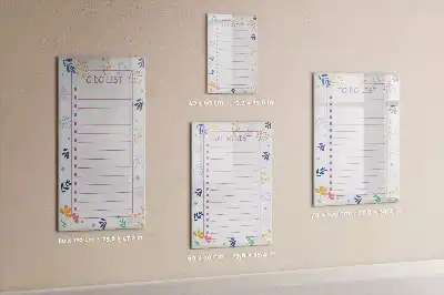 Magnetická kresliaca tabuľa so zoznamom úloh