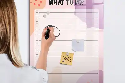 Magnetická tabuľa na kreslenie zoznam úloh na vybavenie