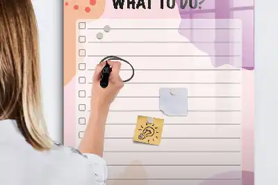 Magnetická tabuľa na kreslenie zoznam úloh na vybavenie