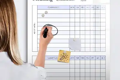 Magnetická tabuľa na kreslenie rozvrh upratovania