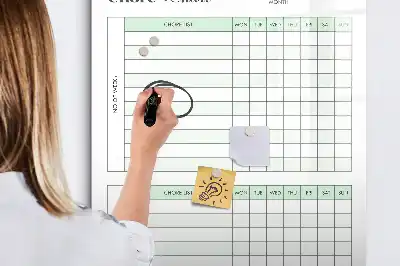 Magnetická kresliaca tabuľa na plnenie povinností