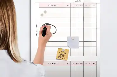 Magnetická tabuľa na kreslenie zoznam zodpovedností