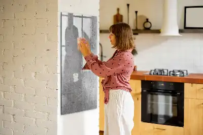 Magnetická tabuľa na kreslenie vo farbe svetlý betón
