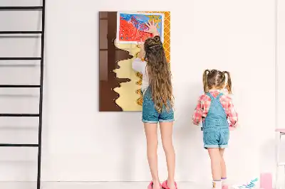 Magnetická tabuľa na kreslenie v tvare zmrzliny s polevou