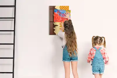 Magnetická tabuľa na kreslenie v tvare zmrzliny s polevou