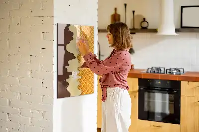 Magnetická tabuľa na kreslenie v tvare zmrzliny s polevou