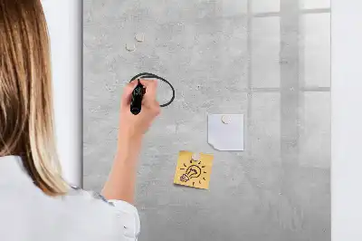 Magnetická kresliaca tabuľa vo vyhotovení svetlý betón