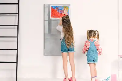 Magnetická kresliaca tabuľa vo vyhotovení svetlý betón
