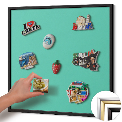 Závesná tabuľa na magnetky Mätová farba