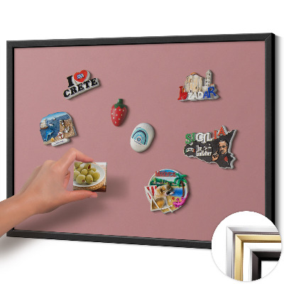 Závesná tabuľa na magnetky Pastelovo ružová farba