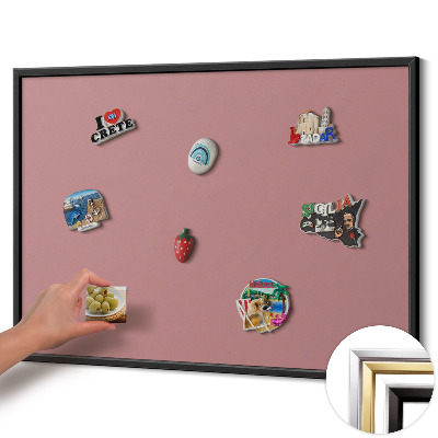 Závesná tabuľa na magnetky Pastelovo ružová farba