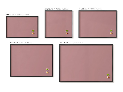 Závesná tabuľa na magnetky Pastelovo ružová farba