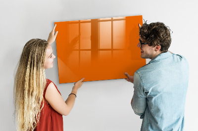 Magnetická tabuľa na magnetky oranžová farba