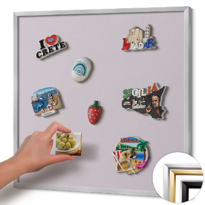 Kovová magnetická tabuľa na magnetky Lila farba