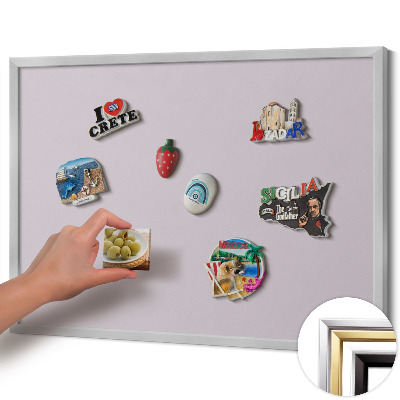 Kovová magnetická tabuľa na magnetky Lila farba