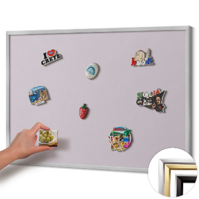 Kovová magnetická tabuľa na magnetky Lila farba