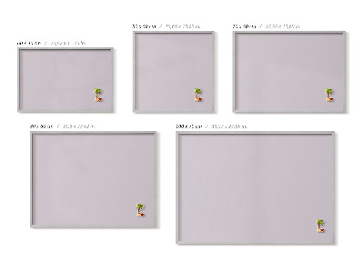 Kovová magnetická tabuľa na magnetky Lila farba