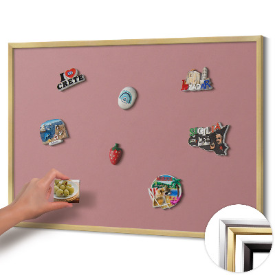 Tabuľa na magnetky na zavesenie Pastelovo ružová farba