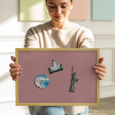 Tabuľa na magnetky na zavesenie Pastelovo ružová farba