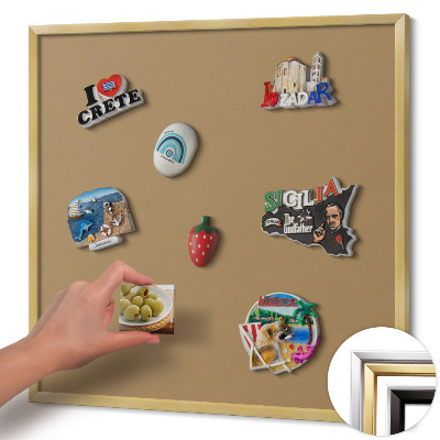 Plechová tabuľa na magnetky Tmavožltá farba