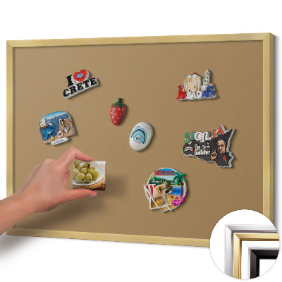 Plechová tabuľa na magnetky Tmavožltá farba