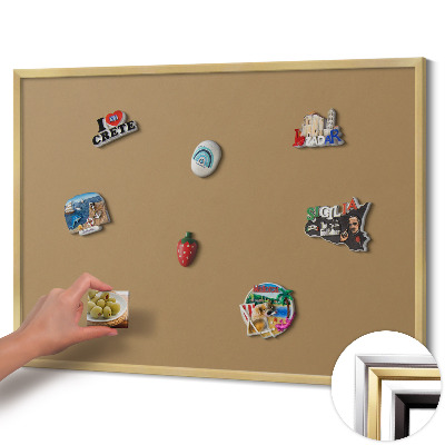 Plechová tabuľa na magnetky Tmavožltá farba