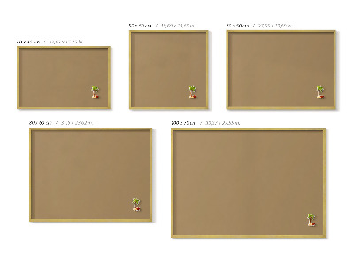 Plechová tabuľa na magnetky Tmavožltá farba