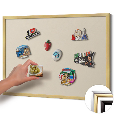Tabuľa na magnetky z ciest Svetlo béžová farba