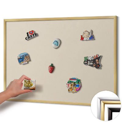 Tabuľa na magnetky z ciest Svetlo béžová farba