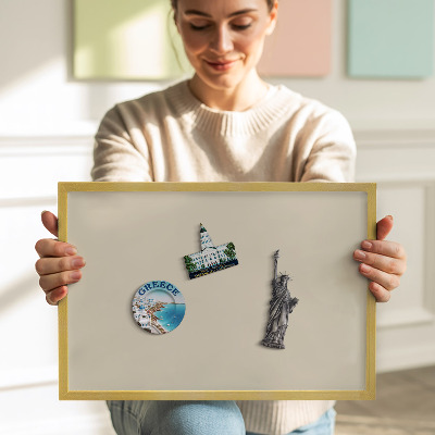 Tabuľa na magnetky z ciest Svetlo béžová farba