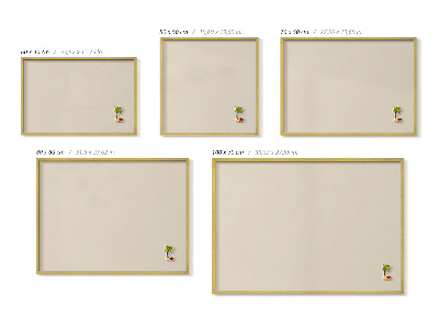 Tabuľa na magnetky z ciest Svetlo béžová farba