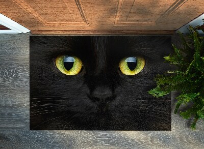 Rohožka pred dvere Čierna mačka