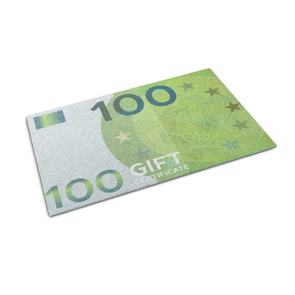 Rohožka Euro banknote peniaze