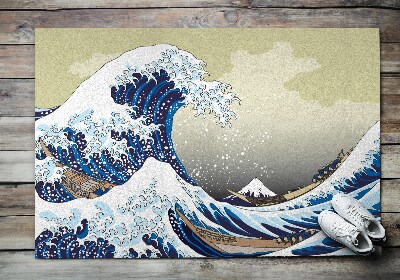Rohožka do predsiene Kanagawa veľká vlna