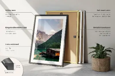 Sada obrazov do obývačky s výhľadom na grécke pobrežie a mesto Santorini Oia