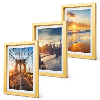 Triptych v ráme Mosty a západy slnka v mestskej krajine