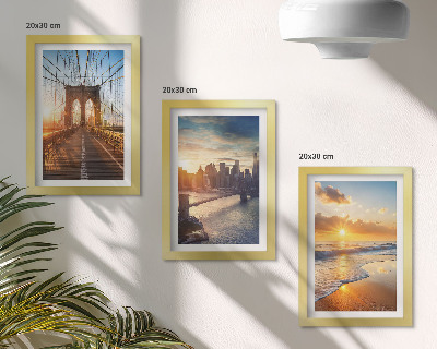 Triptych v ráme Mosty a západy slnka v mestskej krajine